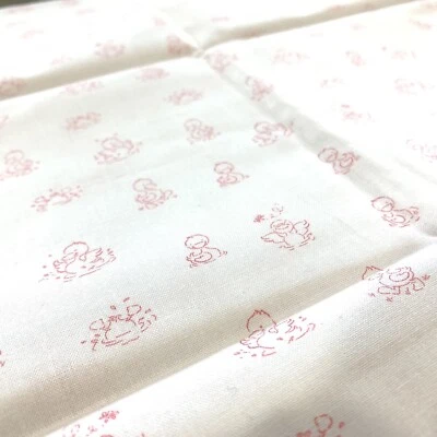 Ткань Michael Miller Ducks In A Row розовая белая 1 ярд CX8608 - Изображение 1 из 3