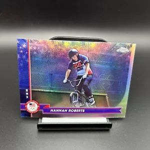2024 Topps Cromo USA Olympics Rifrattore Cromo #125 Hannah Roberts BMX - Foto 1 di 2