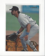 1995 Fleer Update Smooth Leather #7 Don Mattingly Yankees
