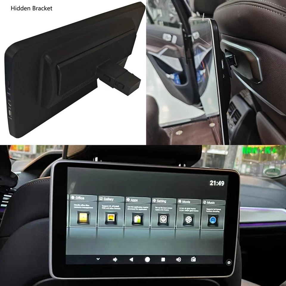 Plug and Play Rear Seat Entertainment System For 2024 BMW X7 Headrest Monitor - Image 1 of 4