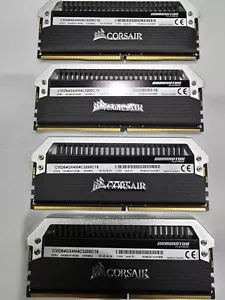 ✔✔ CORSAIR Dominator PLATINUM 64GB (4x16GB) 3200 MHz (CL16) *B-Die* DDR4 v4.31 - Picture 1 of 3