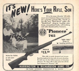 1948 Harrington & Richardson Arms: Your Rifle Son Vintage Print Ad - Picture 1 of 1