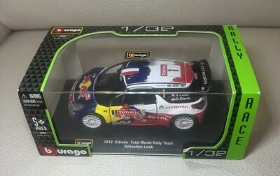 Modellino Bburago 2012 Citroën Total World Rally Team Sébastien Loeb nuova 1/32 - Immagine 1 di 4