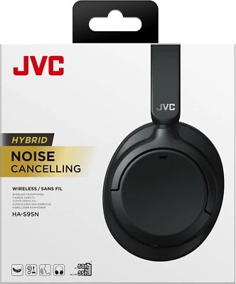 Cuffie wireless JVC HA-S95N-B  con cancellazione del rumore ibrida Bluetooth 5.3 - Immagine 1 di 4