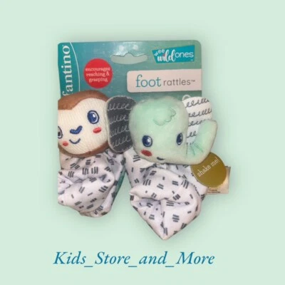 *NUEVO CON ETIQUETAS* Sonajeros de pie Infantino Wee Wild Ones Foto 1 de 3