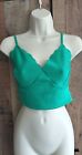 BNWT New Look Ladies green cropped top adjustable straps size 10