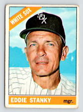 1966 Topps / #448 Eddie Stanky / Chicago White Sox / Raw Vintage Card