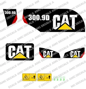 CATERPILLAR CAT 300.9D GRIGGER BAGGER ABZIEHBILD AUFKLEBER SET - Bild 1 von 1