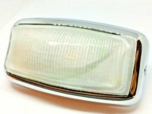 STC251 Glass Interior Roof Light Lamp Chrome Bezel Land Rover Defender & Series - Picture 1 of 13