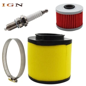 For Honda Foreman 450 TRX450ES 4x4 ES Air Oil Filter & Spark Plug 1999-2001 - Picture 1 of 6