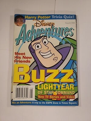 Disney Adventures Magazine August 2000 Buzz Lightyear Star Command Harry Potter - Image 1 of 4