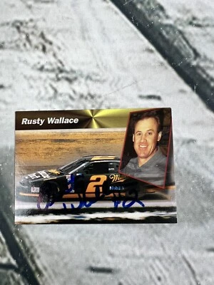 1994 Pro Set Power Racing #123 Rusty Wallace Autographed - Image 1 of 2