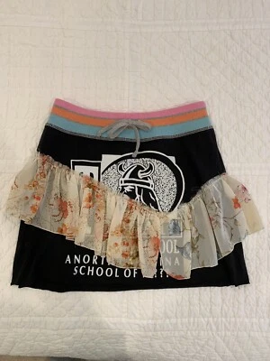 Falda corta de algodón tejida boho chic vintage única de Riley para mujer talla grande Foto 1 de 4