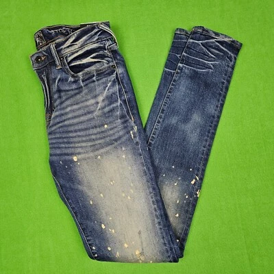 PRPS Jeans Mens 28 Dark Wash Blue Cayenne Fit Super Skinny Fit 34" Inseam - Image 1 of 4