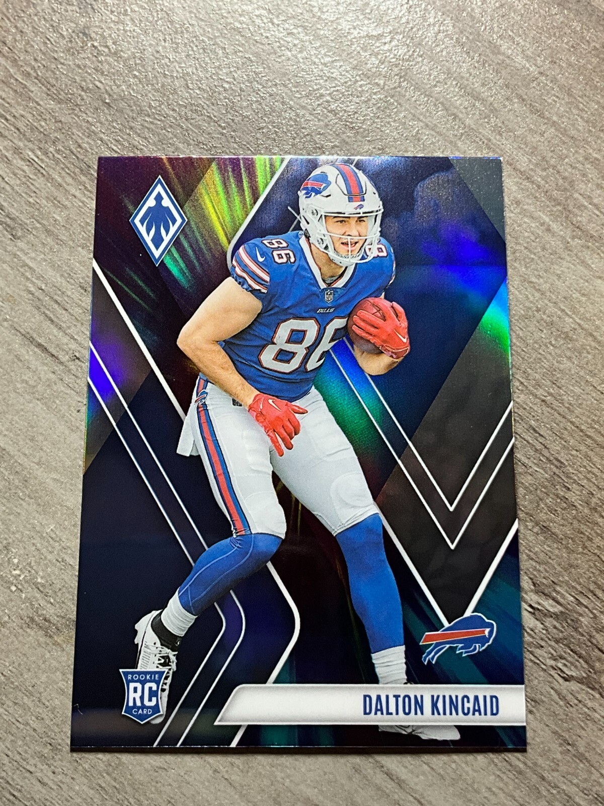 2023 Phoenix Football# 114 Dalton Kincaid, Buffalo Bills COLOR BURST ROOKIE CARD