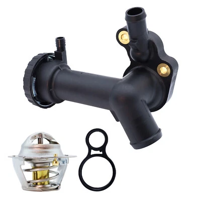 Engine Coolant Thermostat Housing Assembly For Mini Cooper 2002-2008 1.6L SOHC Foto 1 de 4
