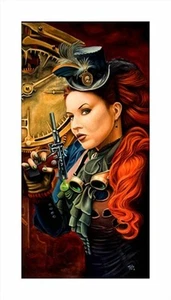 "Scarlett"" de Todo - Estampado Bellas Artes Original - 22 x 40 pulgadas - Imagen 1 de 2
