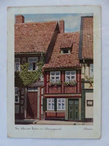 Ansichtskarte - Wernigerode/Harz - das kleinste Haus - Naturfarbenaufnahme - Bild 1 von 2