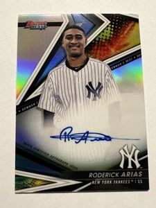 2022 Bowman’s Best Roderick Arias On Card Auto Yankees #B22-RA - Picture 1 of 2