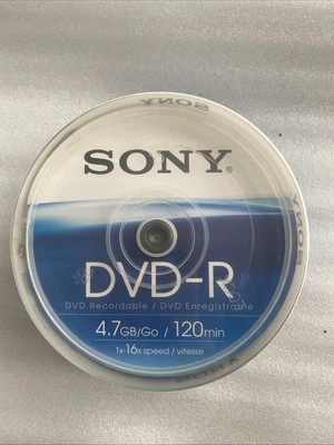 DVD+R Blank Discs x25 Pack Sony Recordable 4.7GB Brand New & Sealed - Image 1 of 4