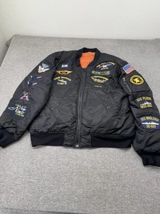 Rothco MA-1 Logic Bomber Flight Jacket Mens 2XL USA Patches - Picture 1 of 9