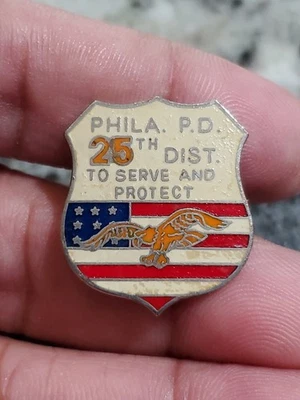 RARE Philadelphia Police Department 25th District Pin - Image 1 of 4