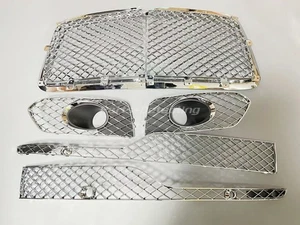 Parachoques delantero rejilla cromada malla lateral malla inferior para Bentley Bentayga 2017-2020 - Imagen 1 de 11