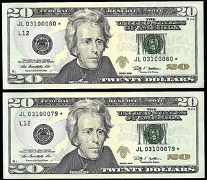 2009 US $20 FRN San Francisco Star Note FR 2095 L Rare Choice Uncirculated - Picture 1 of 1