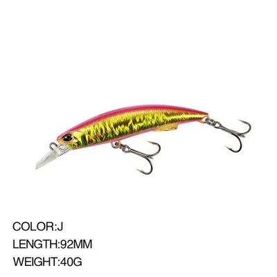 🎯 Minnow Sinking 92mm / 40g – Precisione, Potenza e Realismo Totale - Immagine 1 di 4