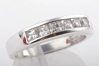 Ring in 925 er Sterling Silber Kristall Größe 59   - Bild 1 von 4