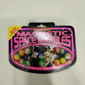 Vintage Magnetic Space Marbles Glow In The Dark New NOS Action Products - Picture 1 of 2