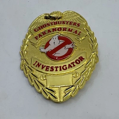 Cazafantasmas Insignia de Investigador Paranormal Juegos con disfraces Disfraz de Halloween Prendedor Fantasma  Foto 1 de 3