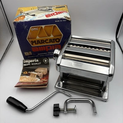 Pasta Maker Machine Model 150 Ampia Brevettata Marcato Italy Stainless - Image 1 of 4