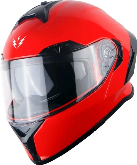 1Storm Motorcycle Modular Full Face Helmet with Rechargeable LED Tail Light  X90 - Image 1 of 4