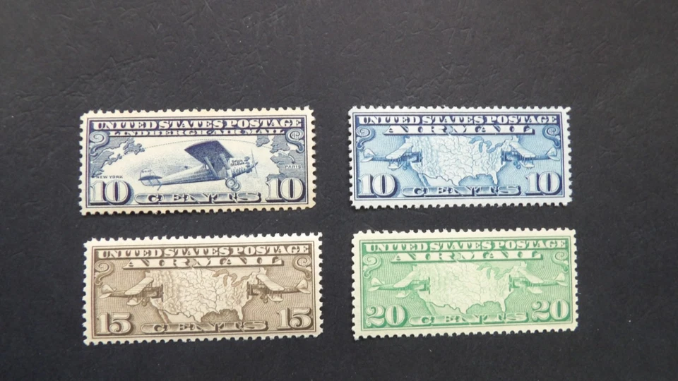 1926-27 #C7 C8 C9 C10 US Airmail Planes MNH OG F/VF CV $33.00 #8d - Image 1 of 1