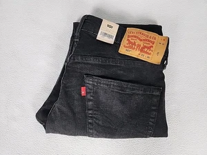 Pantalones de mezclilla Levi's 501 corte regular botón mosca pierna recta 33X30 negros para hombre - Imagen 1 de 12