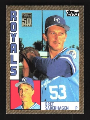 Bret Saberhagen Kansas City Royals 2001 Topps Traded Gold #T110 SN /2001 - Image 1 of 2