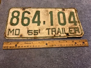 Remolque Missouri MO 1955 matrícula 864 104 - Imagen 1 de 2