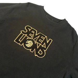 Sudadera Seven Lions Para Hombre Pequeña Negra Cuello Redondo EDM DJ Banda Festival Rave - Imagen 1 de 9