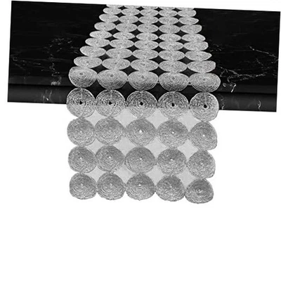  Bordado Misho Corredor de Mesa - Cómoda Bufanda para Hogar 16 X 54 Pulgadas Gris Foto 1 de 4