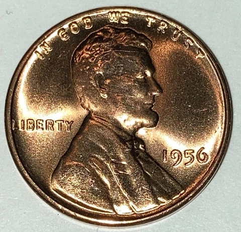 RED BU 1956-P LINCOLN WHEAT PENNY Uncirculated Philadelphia -Save on 2 or More! Cover