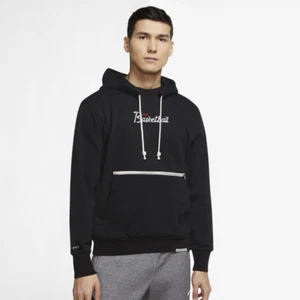Nike Dri-FIT Standard Issue Pullover Hoodie - Men's - Black / Pale Ivory, Size S - Picture 1 of 2