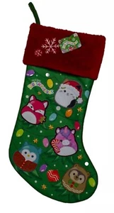 NWT Squishmallow Christmas Stocking Squishmallows Red Green Plush Kurt Adler 18” - Picture 1 of 7