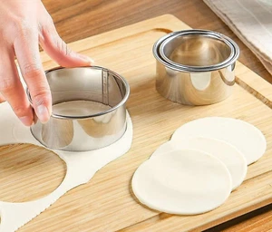 Stainless Steel Round Cookie Biscuit Cutter Set 11 Circle Donut Doughnut Cutters - Picture 1 of 8