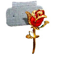 Jewelry Hat Lapel Pin Rose Shape Vintage