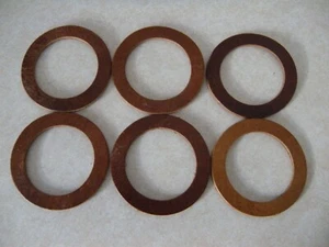 6 New Leather Vintage Gas Cap Gaskets For 1930-1931 Model A Fords - Picture 1 of 4