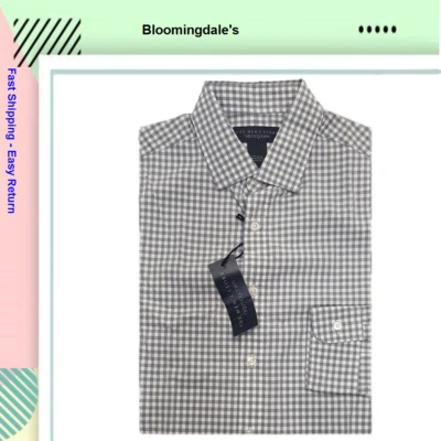 $98 Camisa The Mens Store Gris Guinga Calce Ajustado Abotonada S Foto 1 de 2