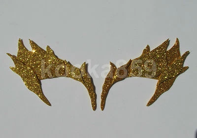 Leaf Eyebrow Glitter Eye Mask Costume, Elf, Witch, Ivy Cosplay - Image 1 of 4