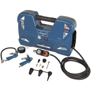230V MOBILE AIR COMPRESSOR PORTABLE WITH ACCESOIRES 1.5HP 2L SCHEPPACH AIR CASE - Picture 1 of 8