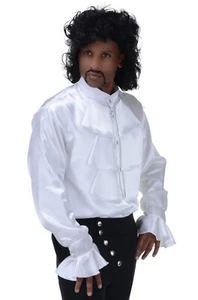 Brand New Pop Star Shirt White Prince Adult Costume - Picture 1 of 1